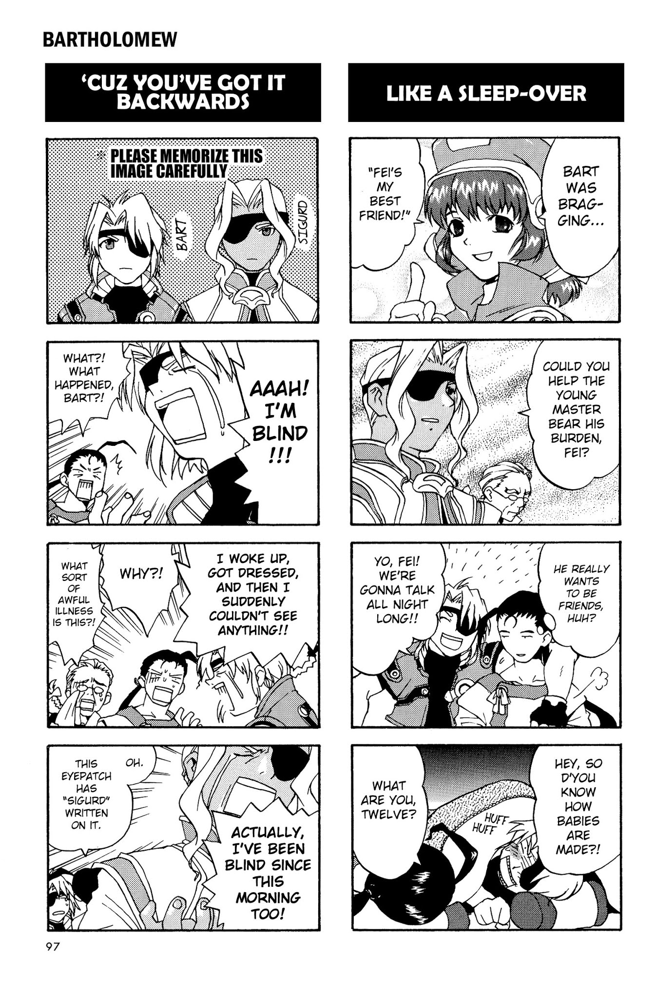 Xenogears 4-koma Comic Chapter 13.2 page 8 - Chapter 13 v2 : Bartholomew