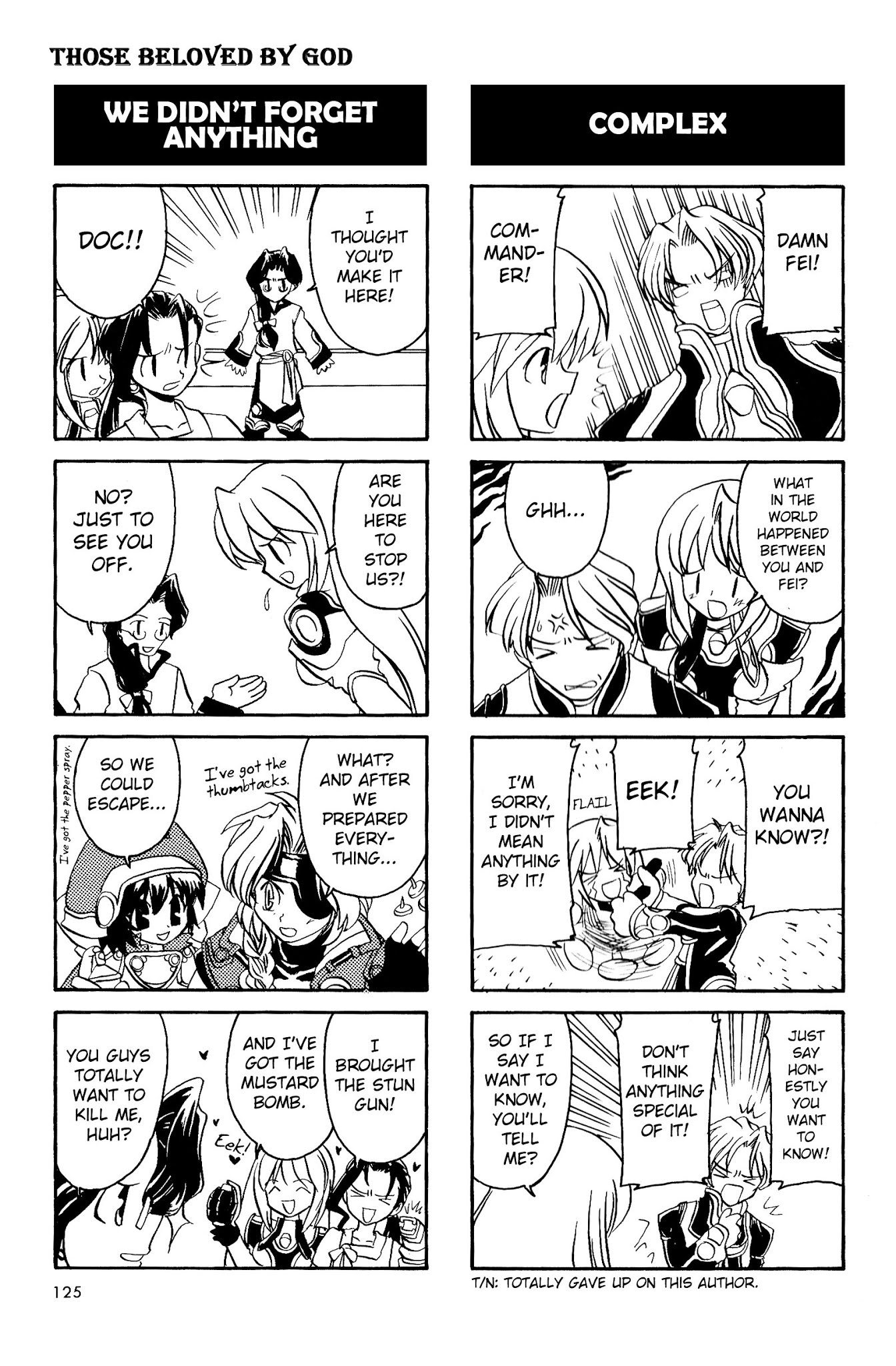 Xenogears 4-koma Comic Chapter 18 page 6 - Chapter 18--end- : Those Beloved By God