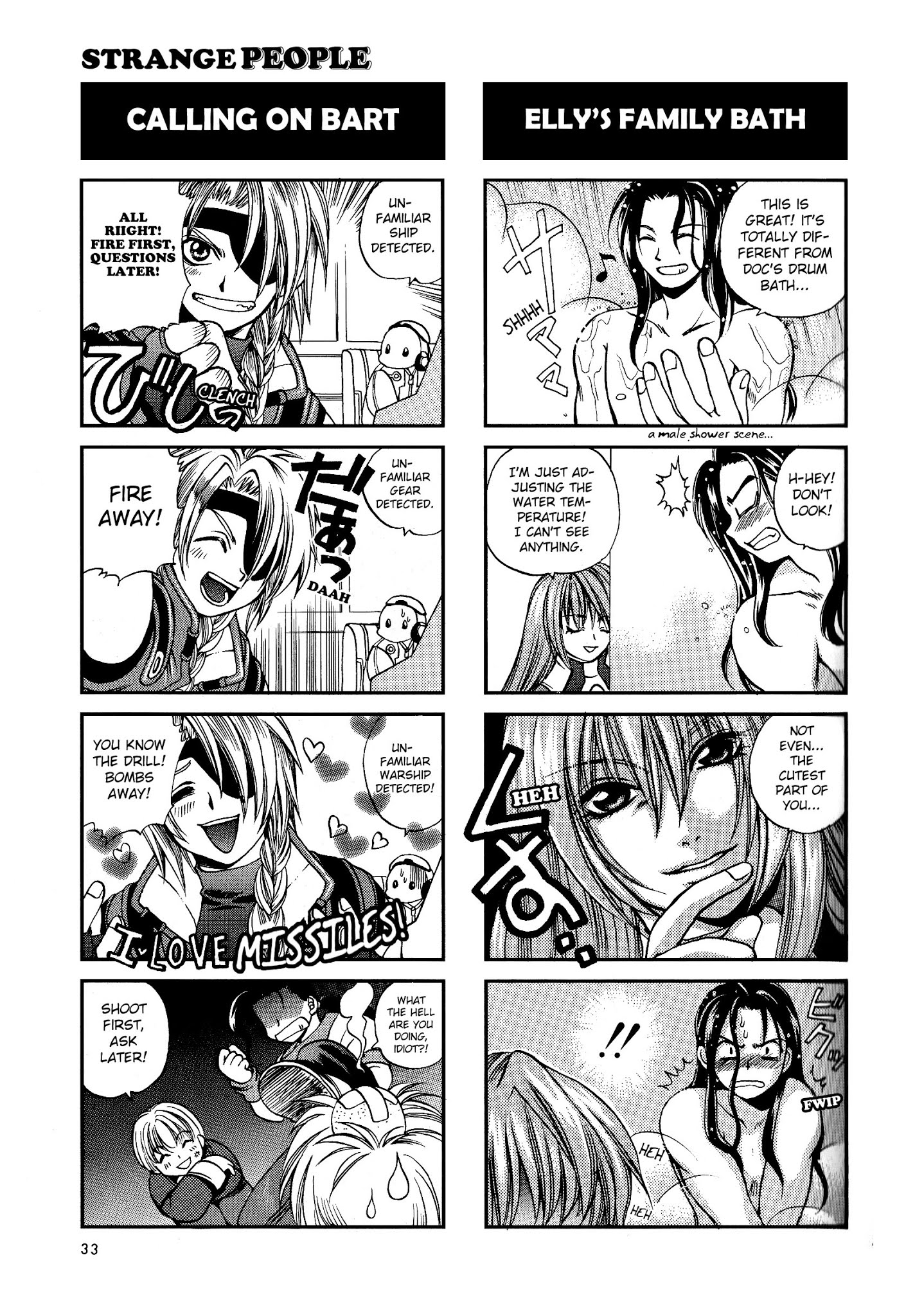 Xenogears 4-koma Comic Chapter 4.2 page 2 - Chapter 4 v2 : Strange People
