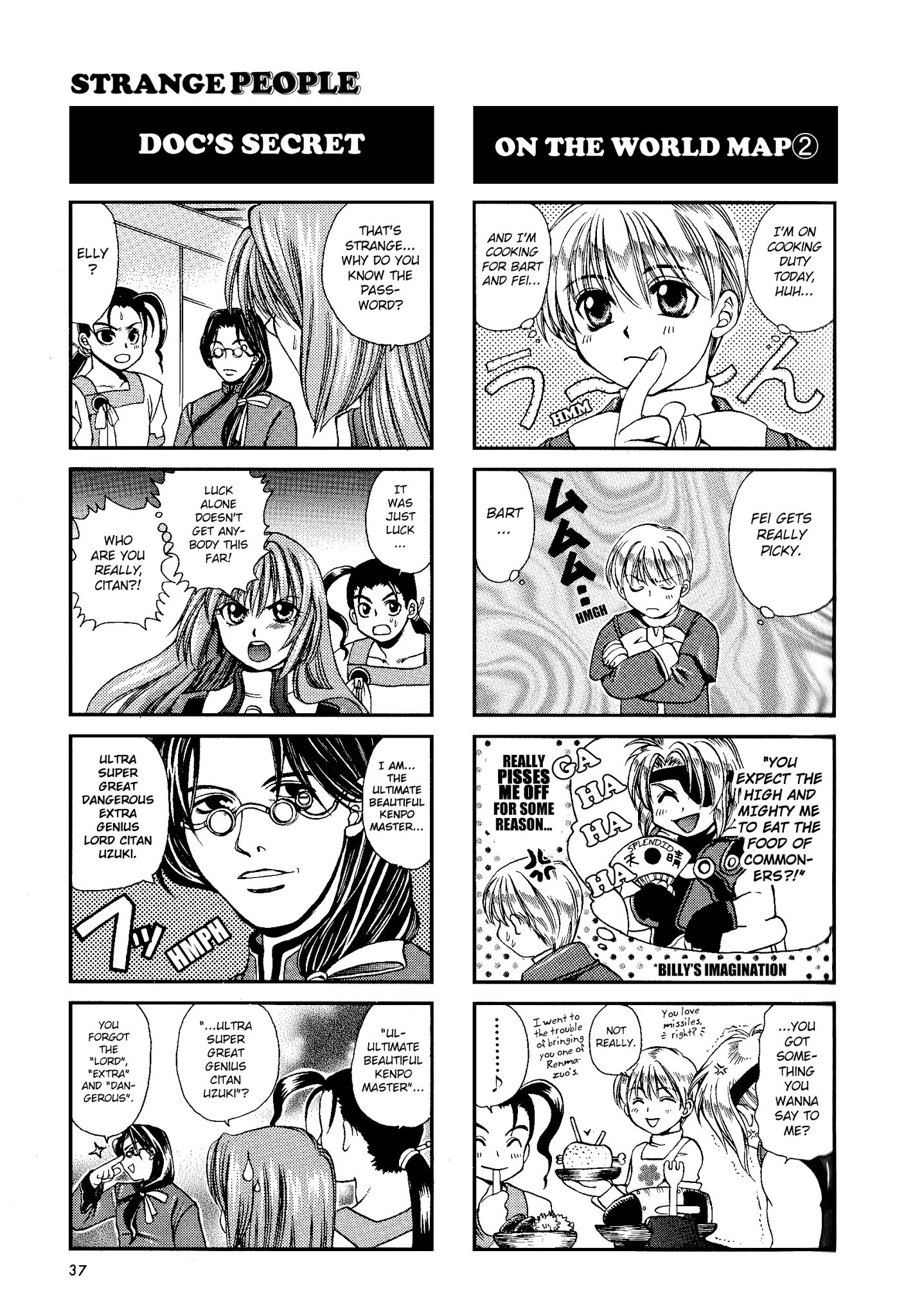 Xenogears 4-koma Comic Chapter 4.2 page 6 - Chapter 4 v2 : Strange People