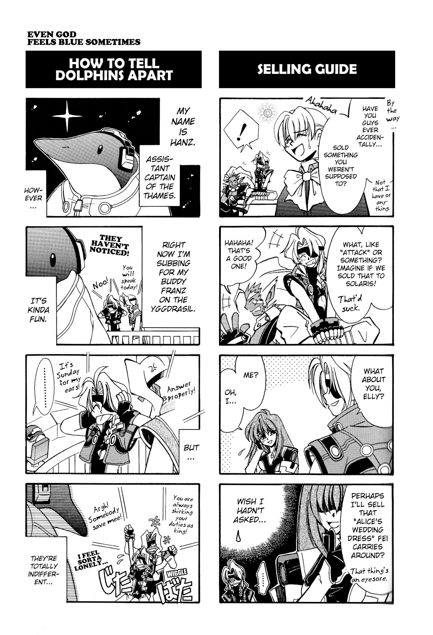 Xenogears 4-koma Comic Chapter 5.2 page 4 - Chapter 5 v2 : Even God Feels Blue Sometimes