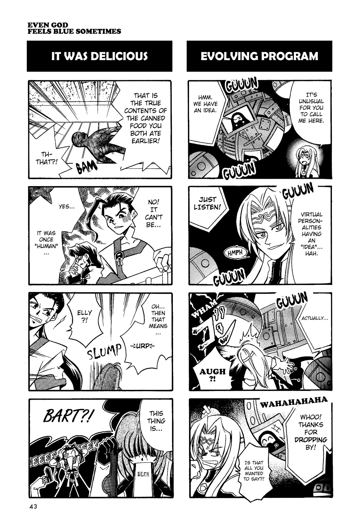 Xenogears 4-koma Comic Chapter 5.2 page 6 - Chapter 5 v2 : Even God Feels Blue Sometimes