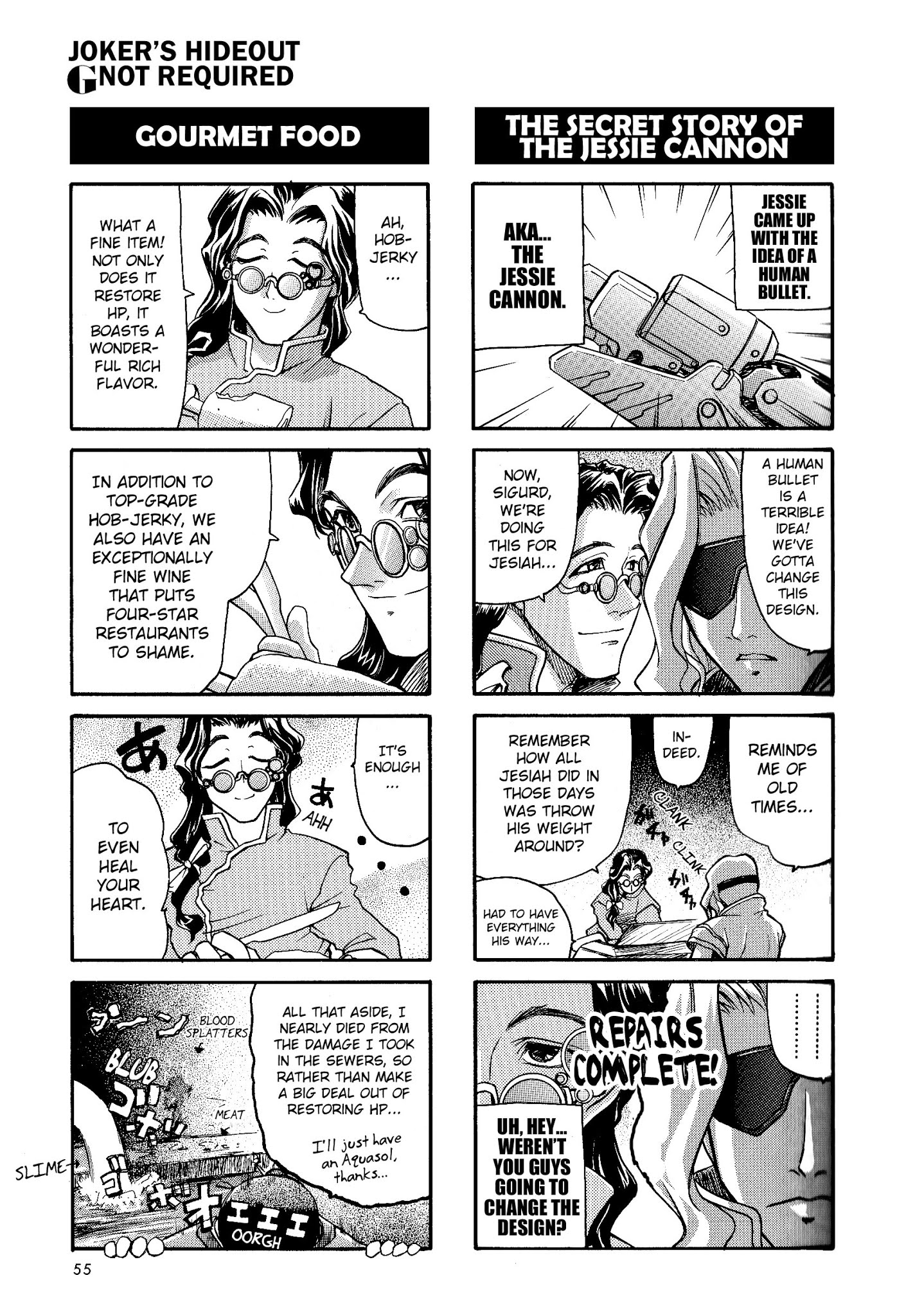 Xenogears 4-koma Comic Chapter 7.2 page 4 - Chapter 7 v2 : Joker's Hideout, G Not Required