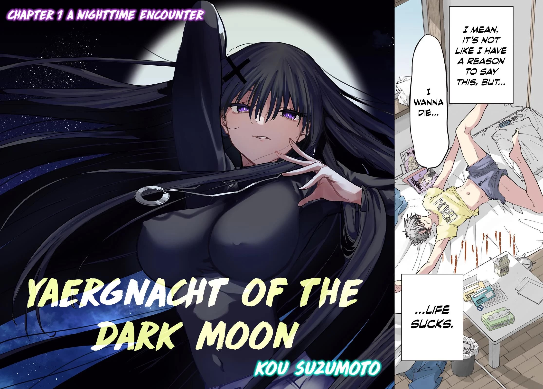 Yaergnacht of the Dark Moon Chapter 1 page 4 - Chapter 1: A Nighttime Encounter