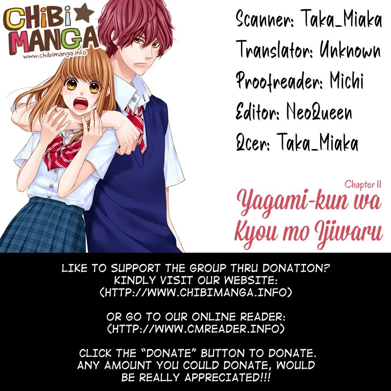 Yagami-kun wa Kyou mo Ijiwaru. Chapter 11 page 1 - Chapter 11