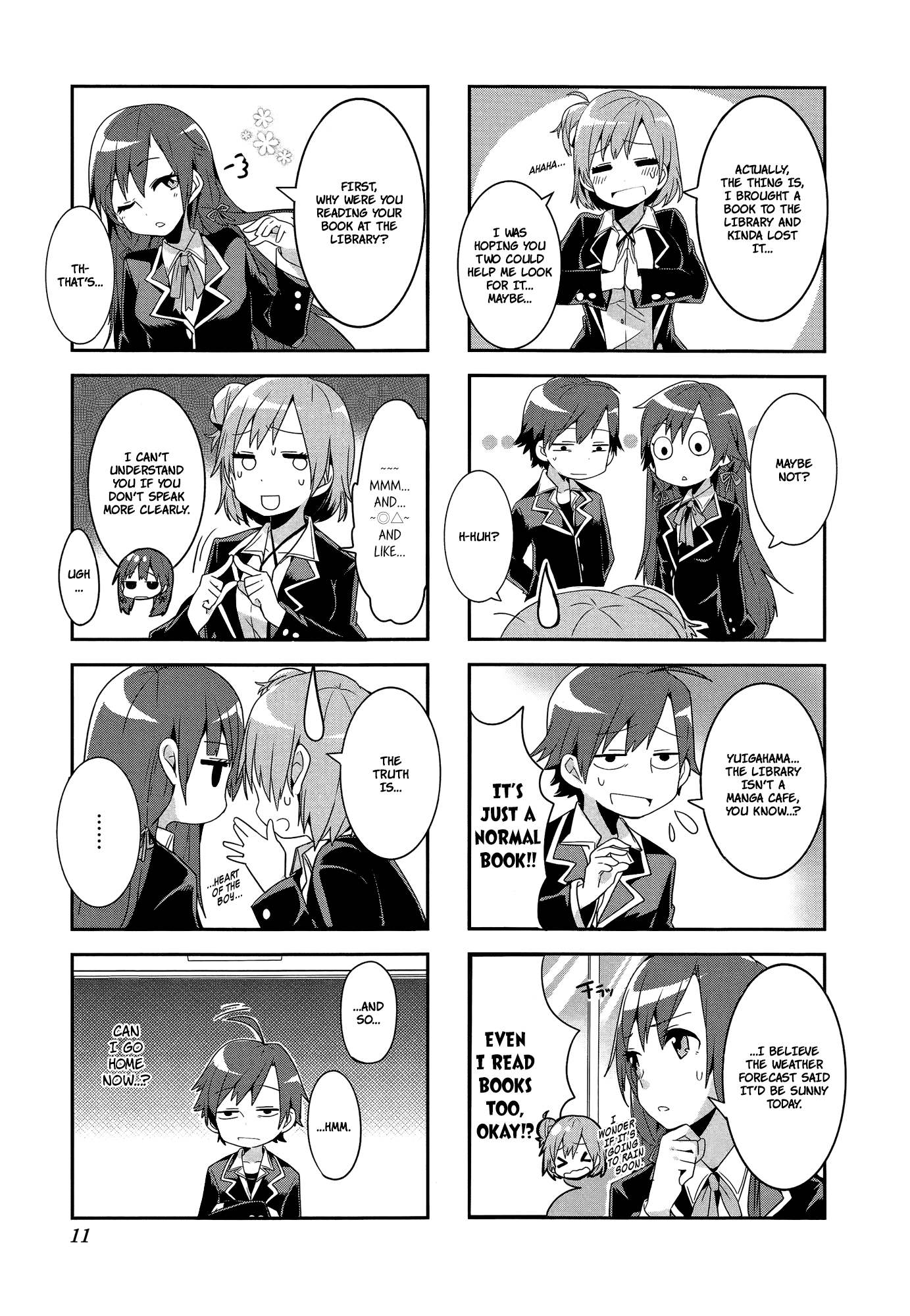 Yahari 4-koma Demo Ore no Seishun Love Come wa Machigatteiru. Chapter 1 page 10 - Chapter 1