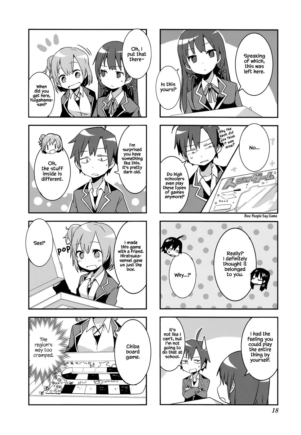 Yahari 4-koma Demo Ore no Seishun Love Come wa Machigatteiru. Chapter 2 page 2 - Chapter 2