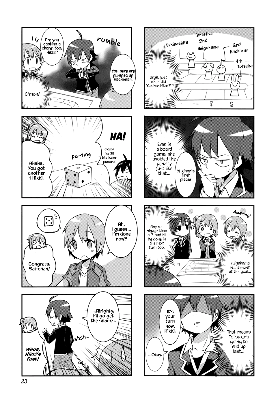 Yahari 4-koma Demo Ore no Seishun Love Come wa Machigatteiru. Chapter 2 page 7 - Chapter 2