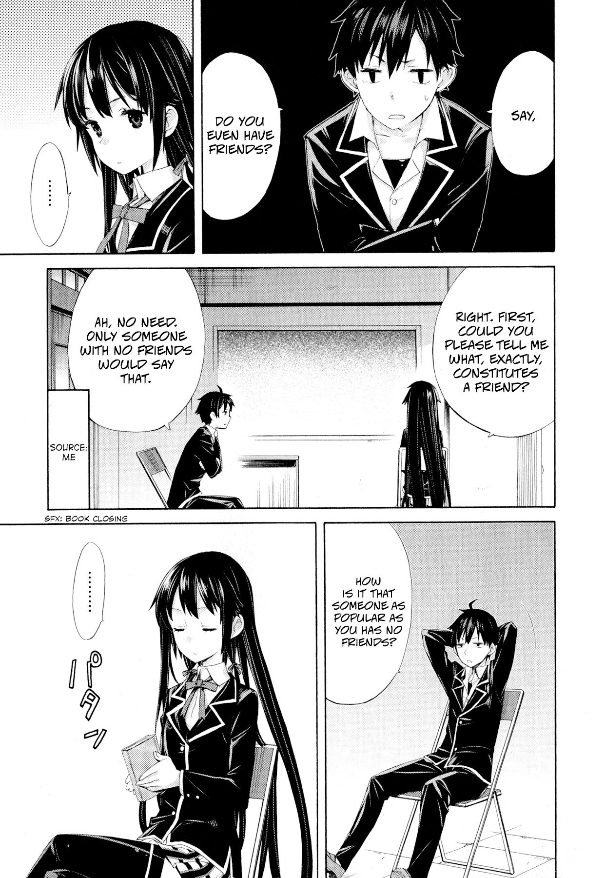 Yahari Ore no Seishun Rabukome wa Machigatte Iru. - Mougenroku Chapter 2 page 7 - Chapter 2 : No Friends, thus No Girlfriends