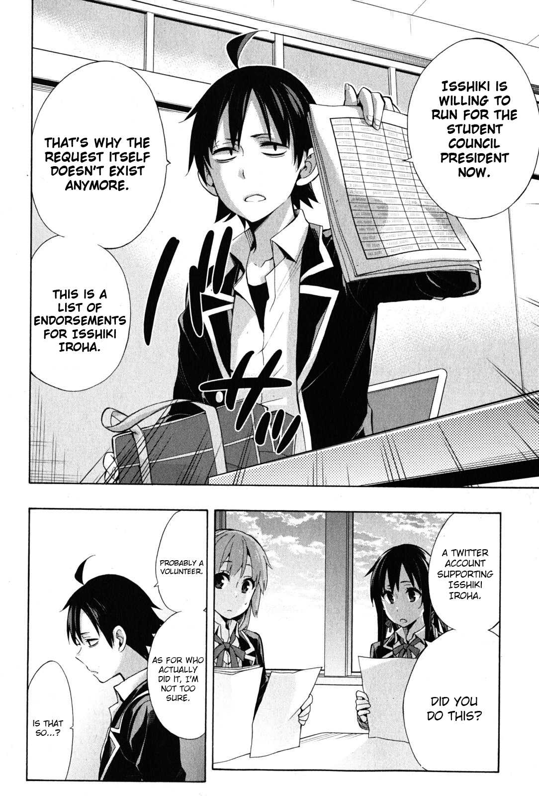 Yahari Ore no Seishun Rabukome wa Machigatte Iru. - Mougenroku Chapter 34 page 25 - Chapter 34