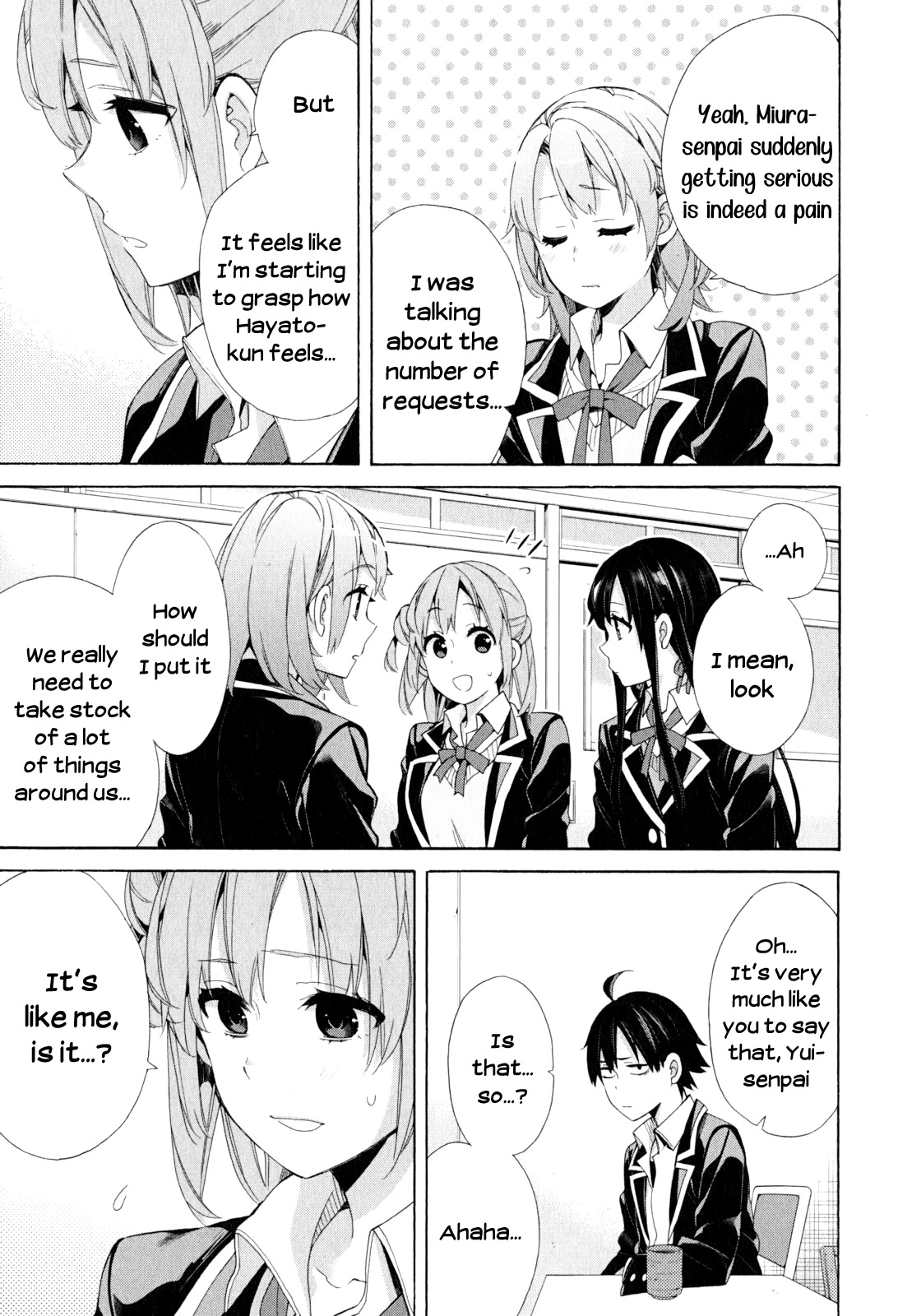 Yahari Ore no Seishun Rabukome wa Machigatte Iru. - Mougenroku Chapter 53 page 11 - Chapter 53