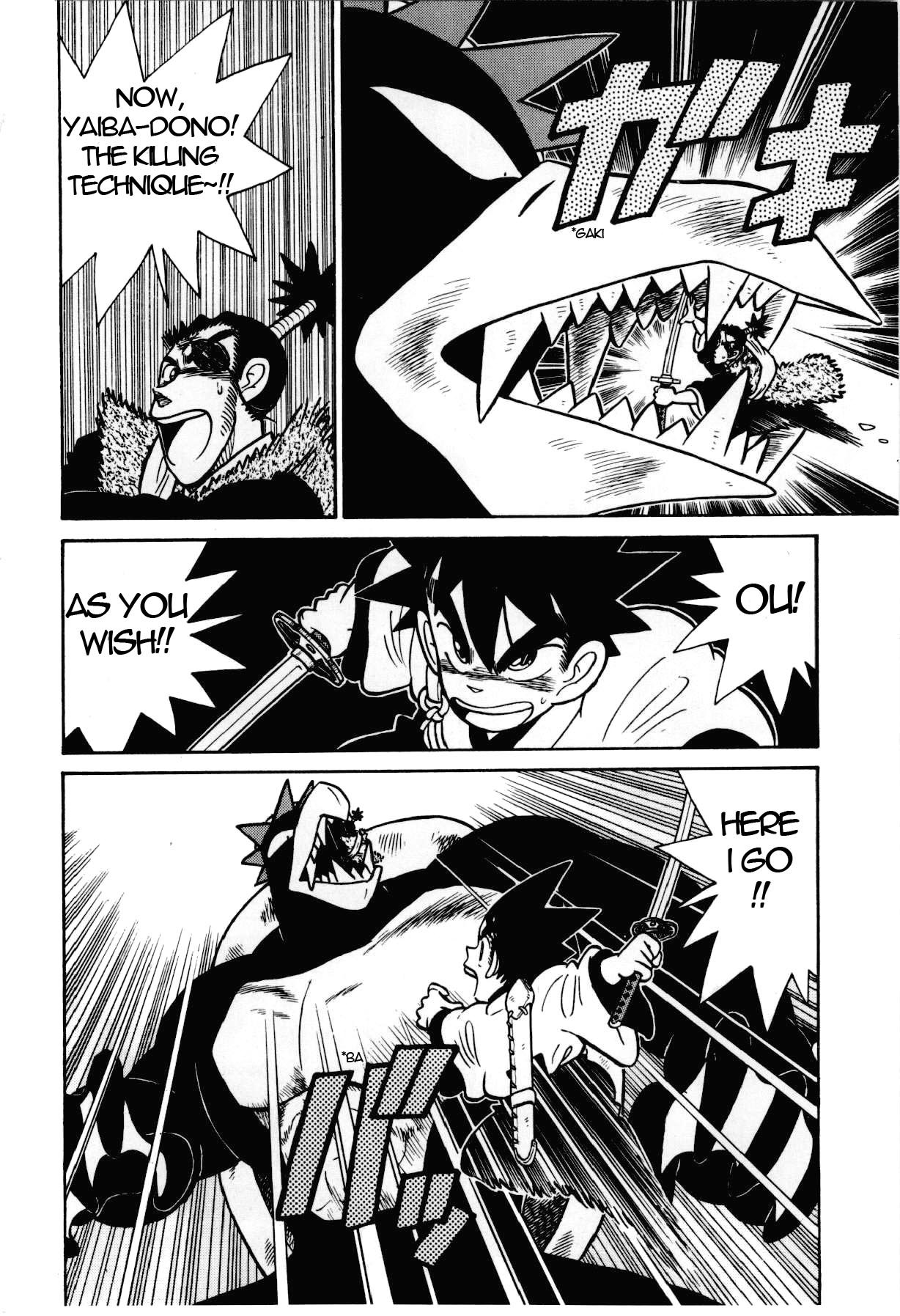 Yaiba Chapter 100 page 19 - Chapter 100: Birth of New Killing Technique "Kaza Guruma"