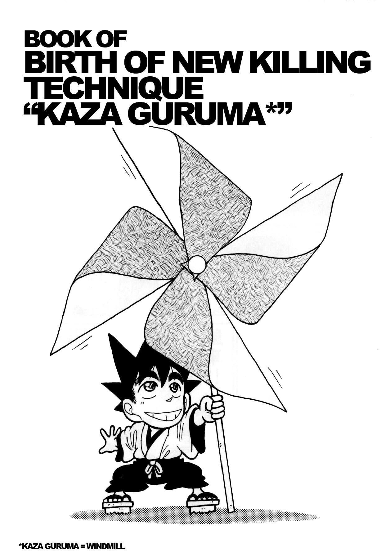 Yaiba Chapter 100 page 2 - Chapter 100: Birth of New Killing Technique "Kaza Guruma"