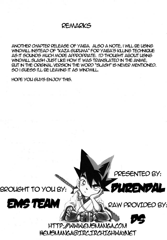 Yaiba Chapter 100 page 20 - Chapter 100: Birth of New Killing Technique "Kaza Guruma"