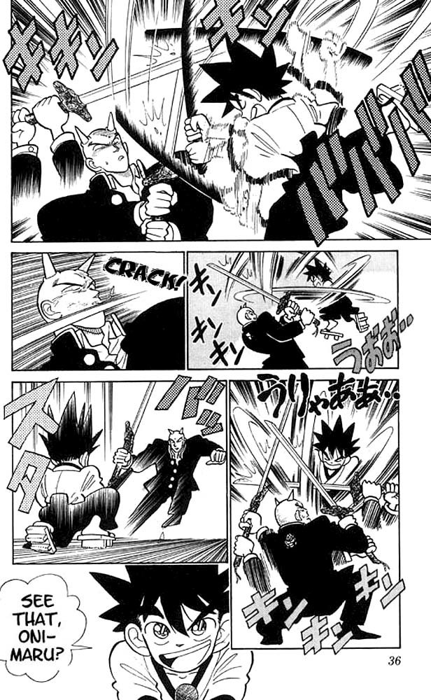Yaiba Chapter 11 page 14 - Chapter 11: Onimaru's Great Transformation