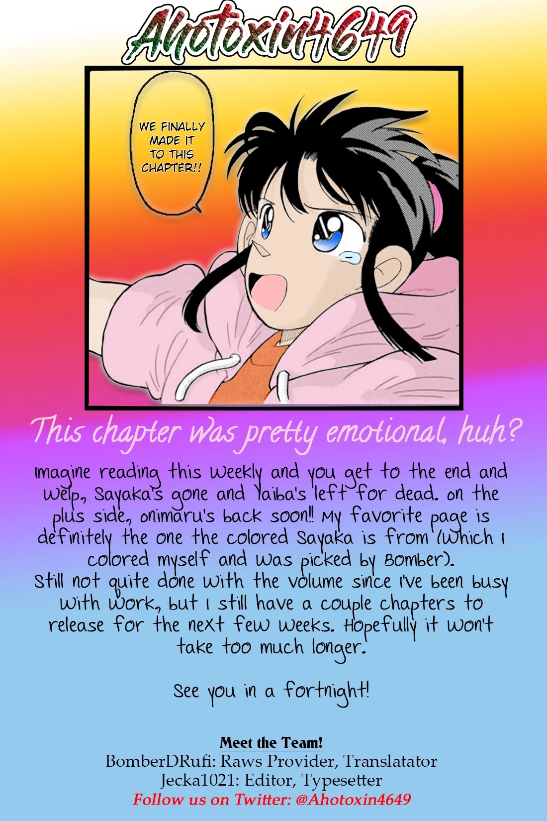 Yaiba Chapter 149 page 17 - Chapter 149: Sayaka's Resolve