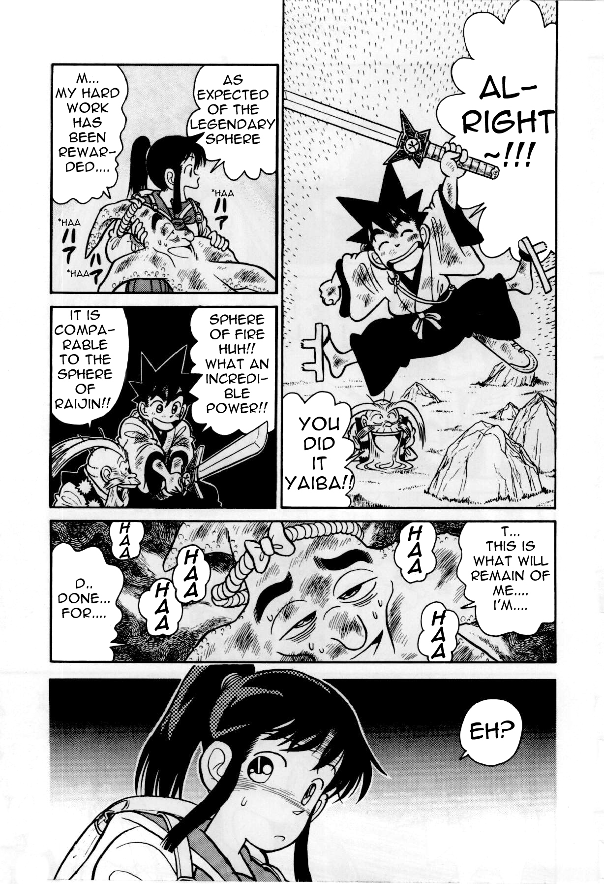 Yaiba Chapter 80 page 14 - Chapter 80: Explosion! Fire Sphere's Power