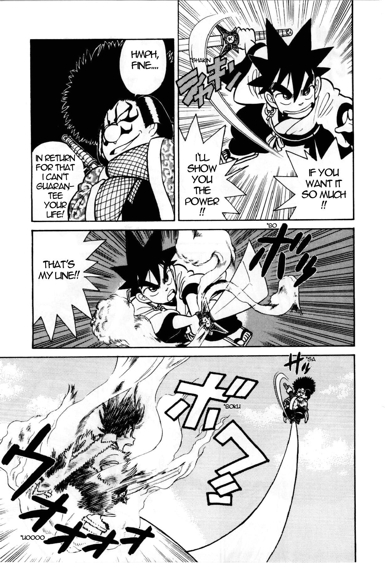 Yaiba Chapter 85 page 4 - Chapter 85: Giant Duel in the Sky of Naniwa