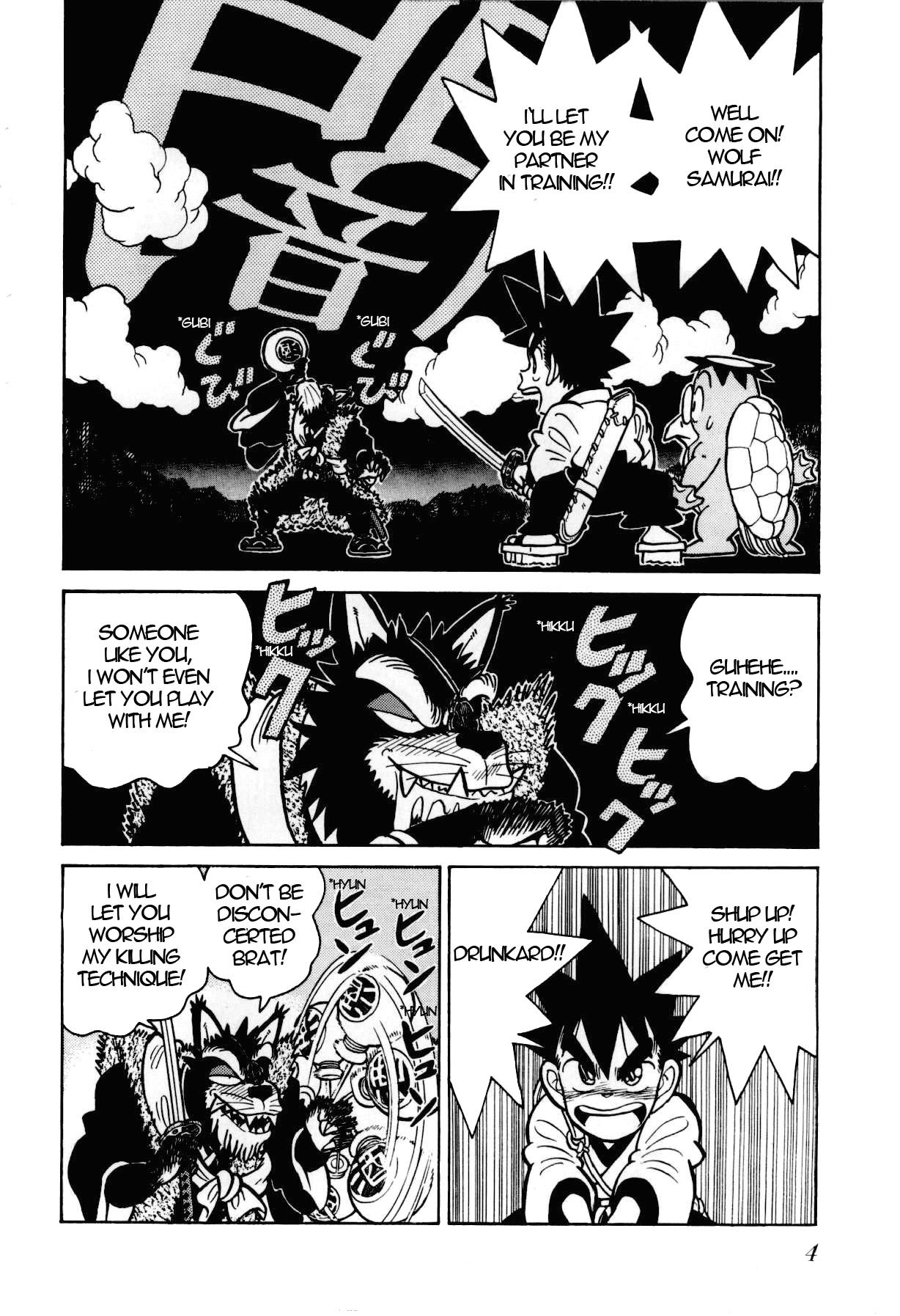 Yaiba Chapter 99 page 2 - Chapter 99: Darkness Sphere Escape Training