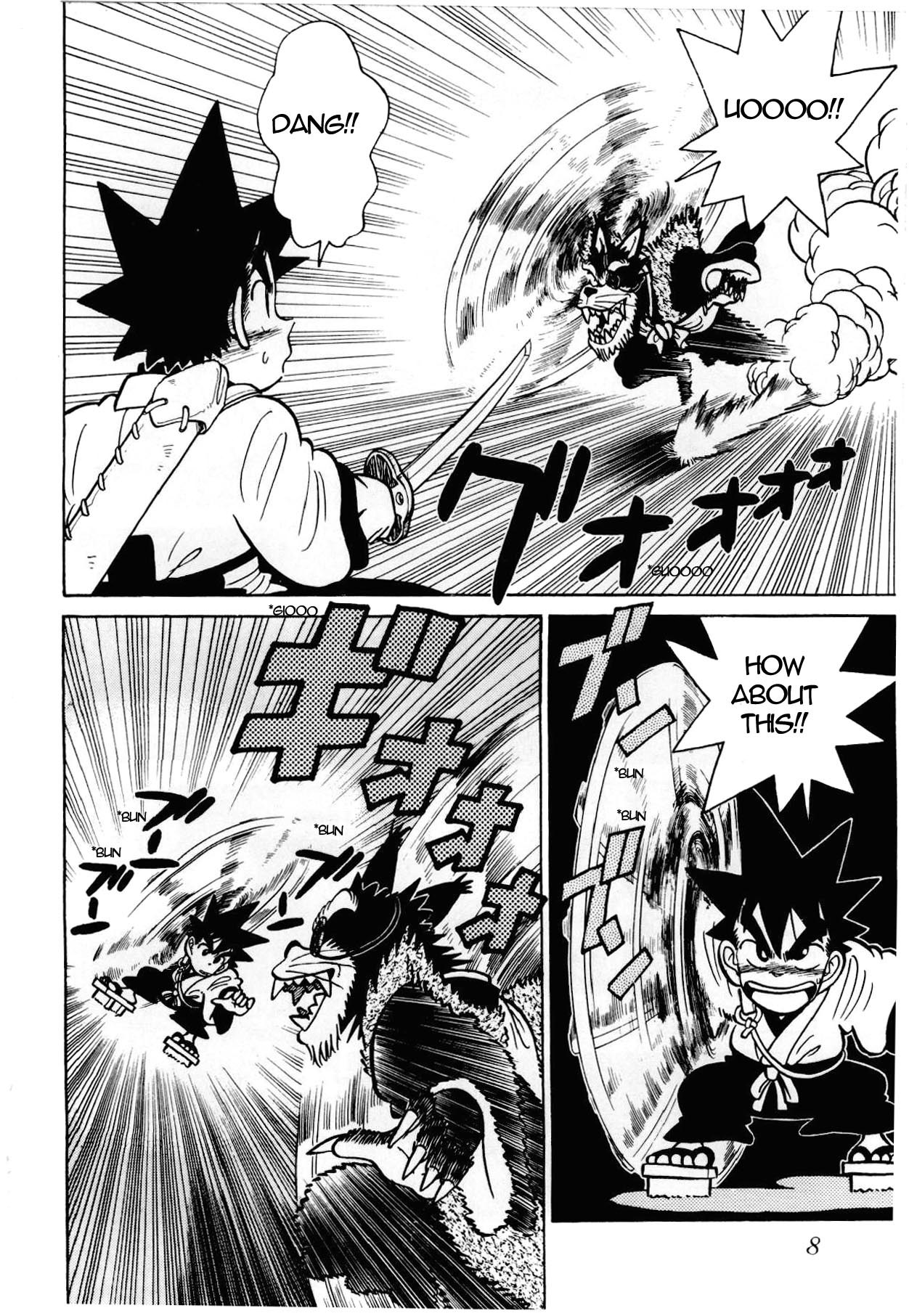 Yaiba Chapter 99 page 6 - Chapter 99: Darkness Sphere Escape Training
