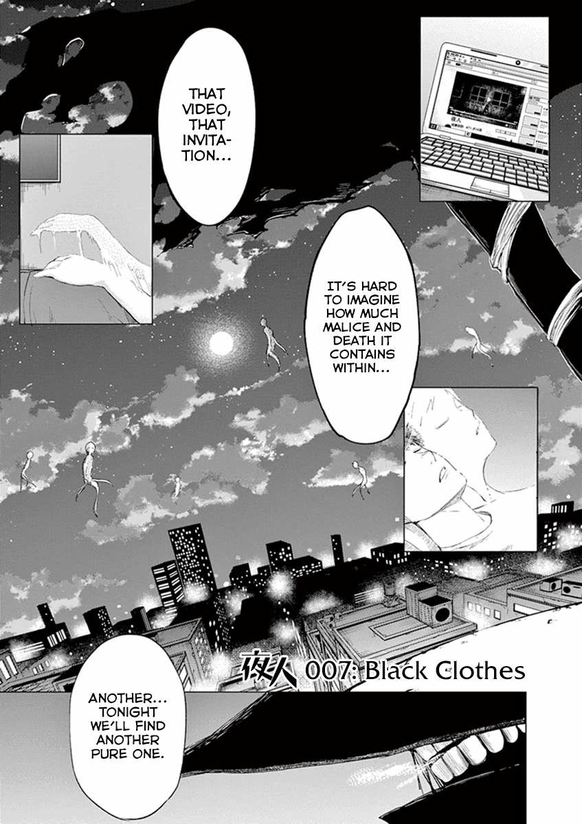 Yajin Chapter 7 page 1 - Chapter 7: Black Clothes