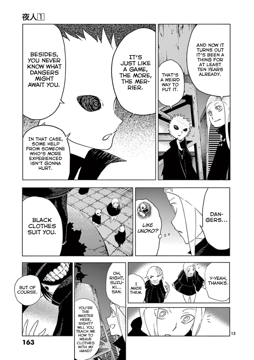 Yajin Chapter 7 page 13 - Chapter 7: Black Clothes