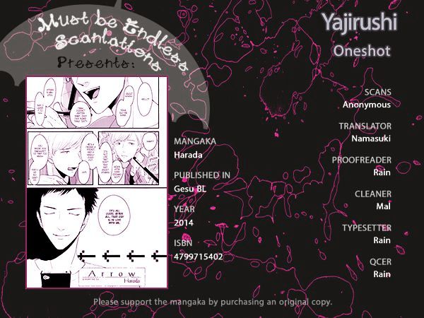 Yajirushi Chapter 1 page 1 - Chapter 1 : Oneshot