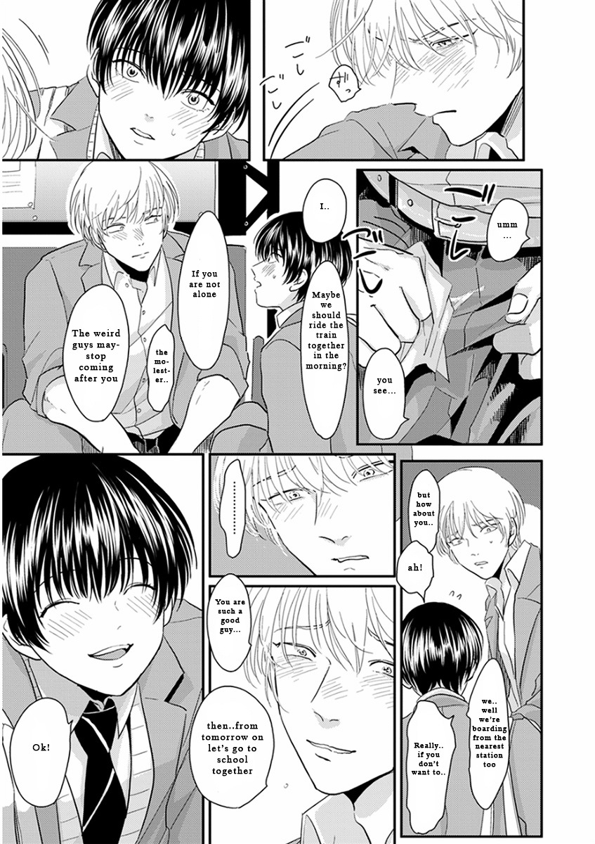 Yajirushi Chapter 4 page 10 - Chapter 4 : Chikan sareteru Kare wo Guuzen wo Hakken shite, teki na Tenkai de