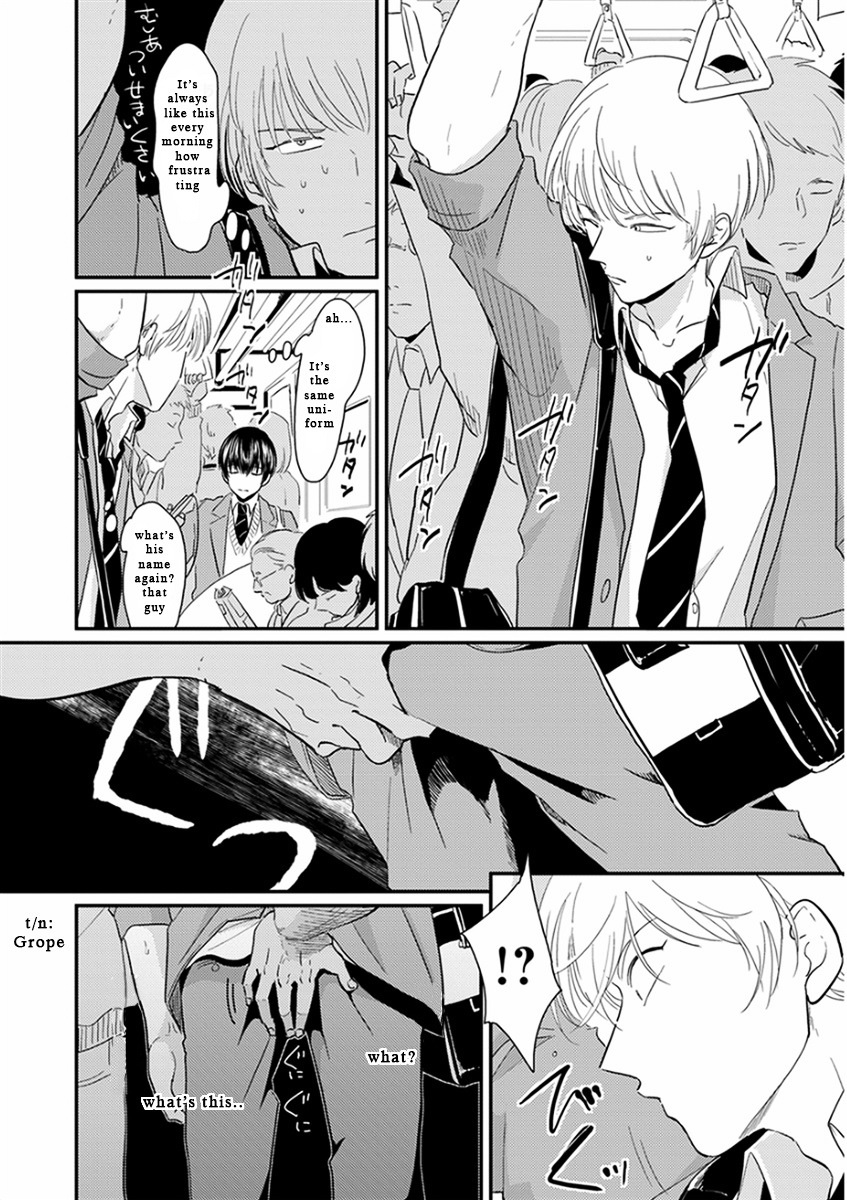 Yajirushi Chapter 4 page 3 - Chapter 4 : Chikan sareteru Kare wo Guuzen wo Hakken shite, teki na Tenkai de