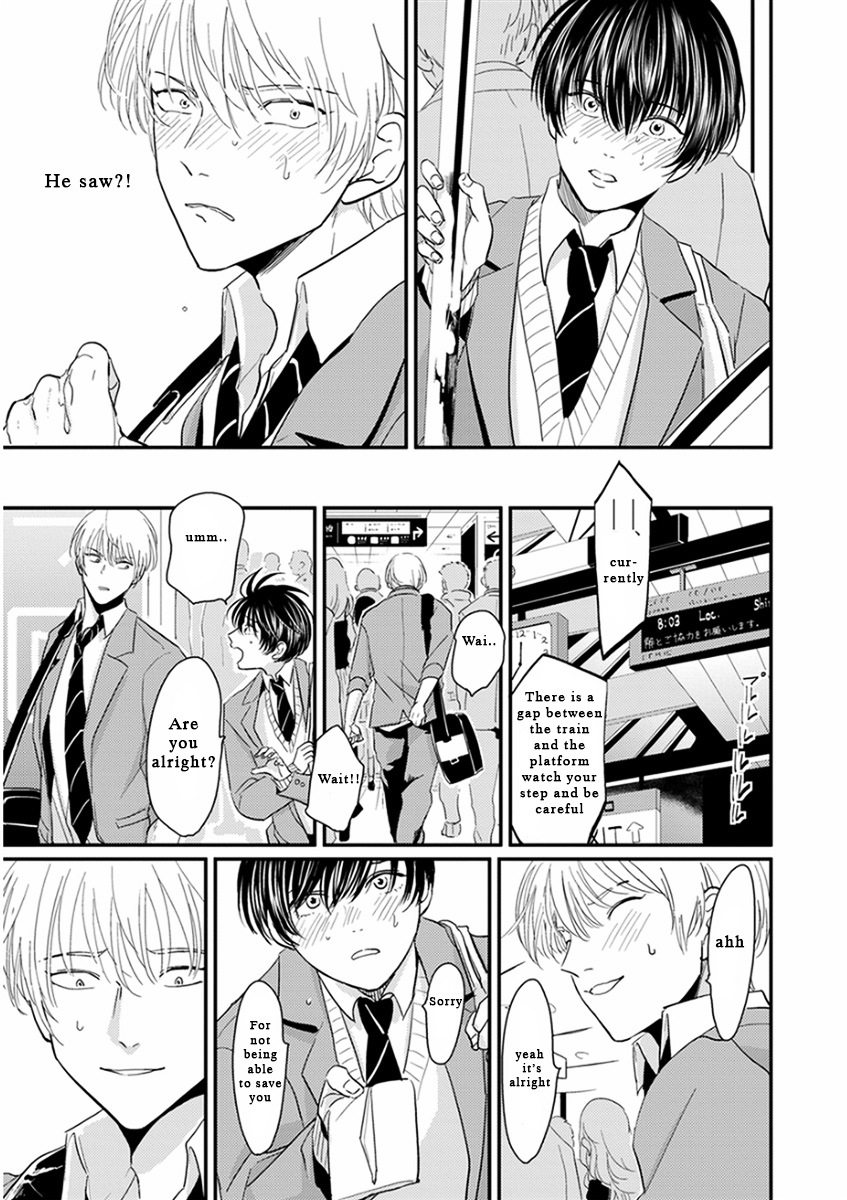 Yajirushi Chapter 4 page 6 - Chapter 4 : Chikan sareteru Kare wo Guuzen wo Hakken shite, teki na Tenkai de