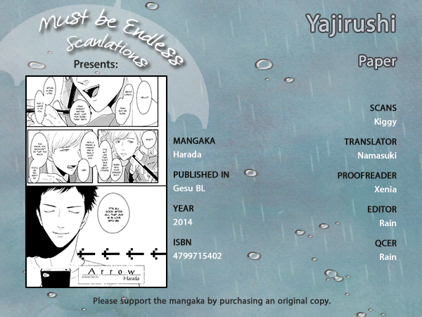 Yajirushi Chapter 6.7 page 1 - Chapter 6.7: Paper