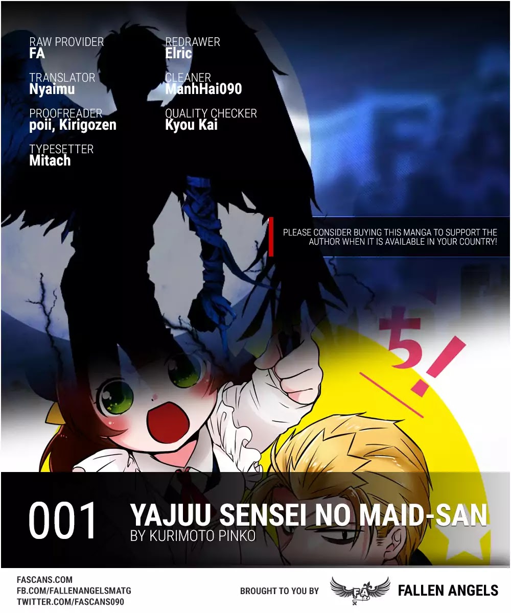 Yajuu Sensei no Maid-san Chapter 1 page 1 - Chapter 1: Maid And The Beast