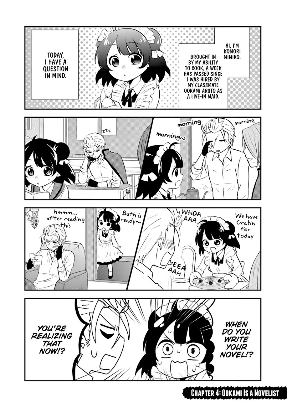 Yajuu Sensei no Maid-san Chapter 4 page 2 - Chapter 4: Ookami Is a Novelist