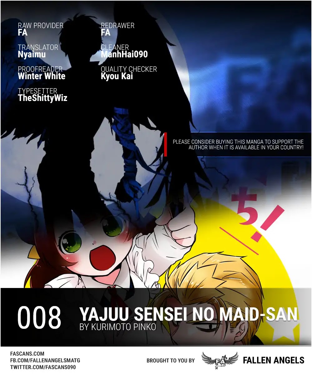 Yajuu Sensei no Maid-san Chapter 8 page 1 - Chapter 8: Movies, Love, and Tin Can