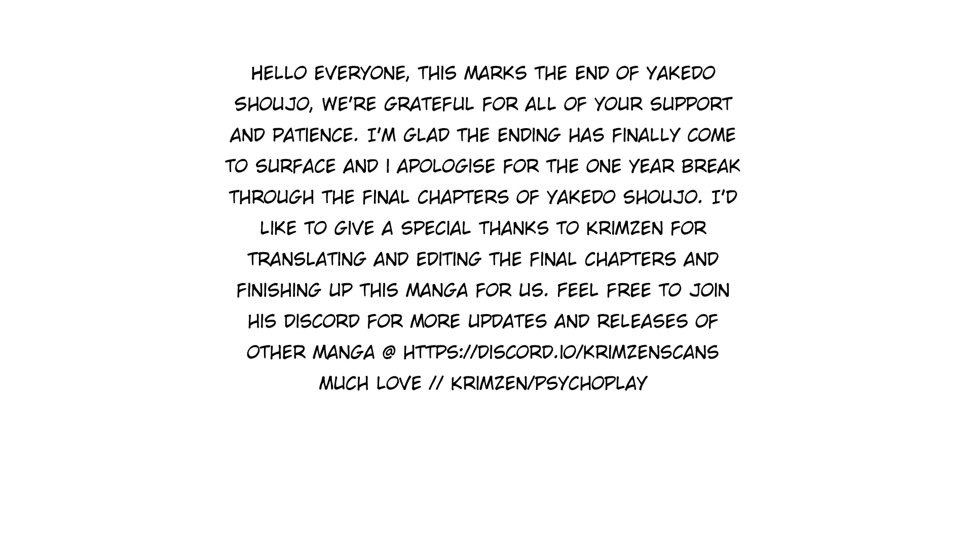 Yakedo Shoujo Chapter 23 page 26 - Chapter 23 [END]