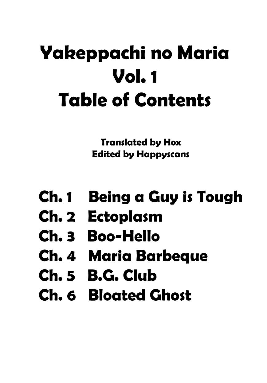 Yakeppachi no Maria Chapter 1 page 4 - Chapter 1 : Being a Guy is Tough
