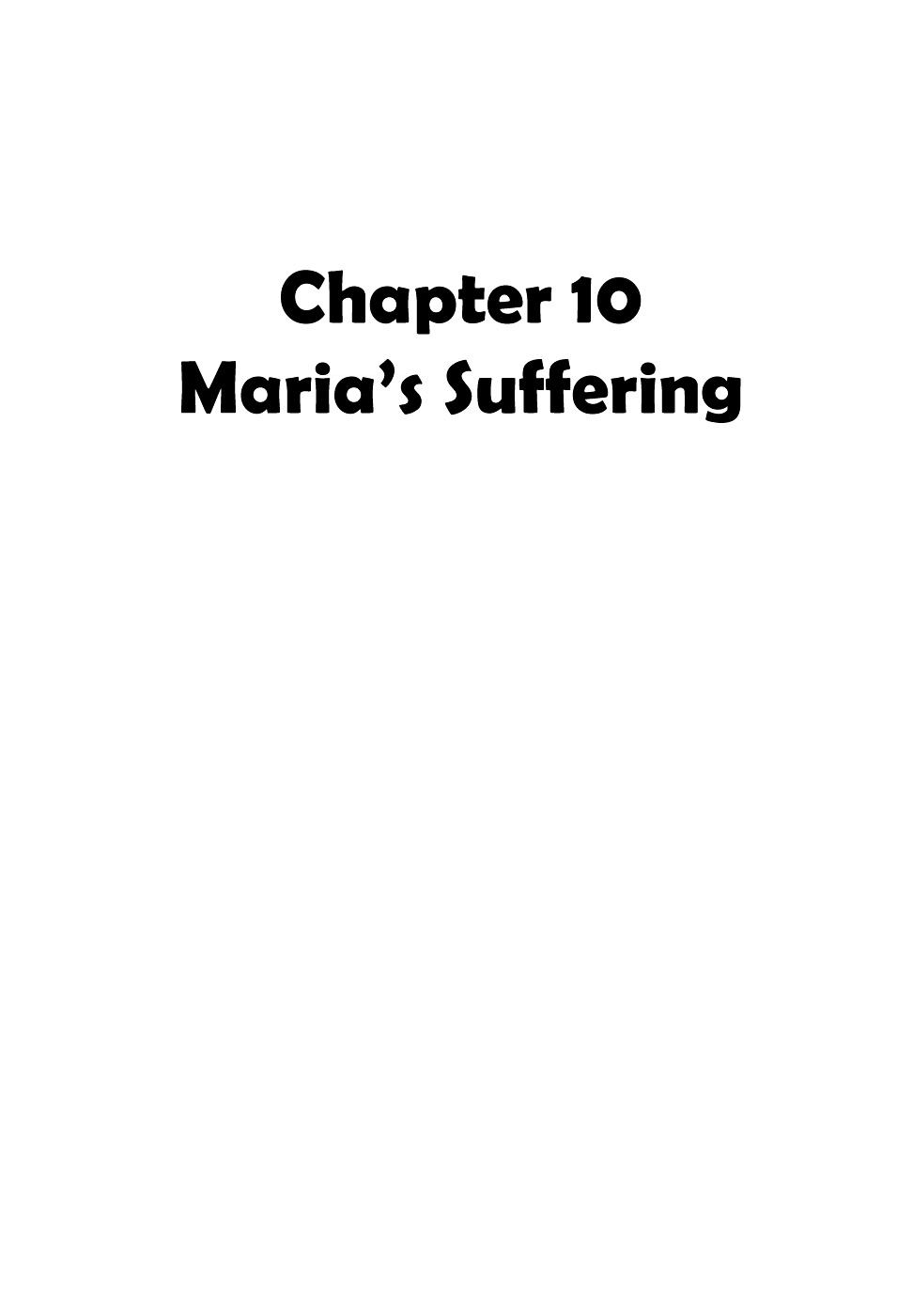 Yakeppachi no Maria Chapter 10 page 1 - Chapter 10 : Maria's Suffering