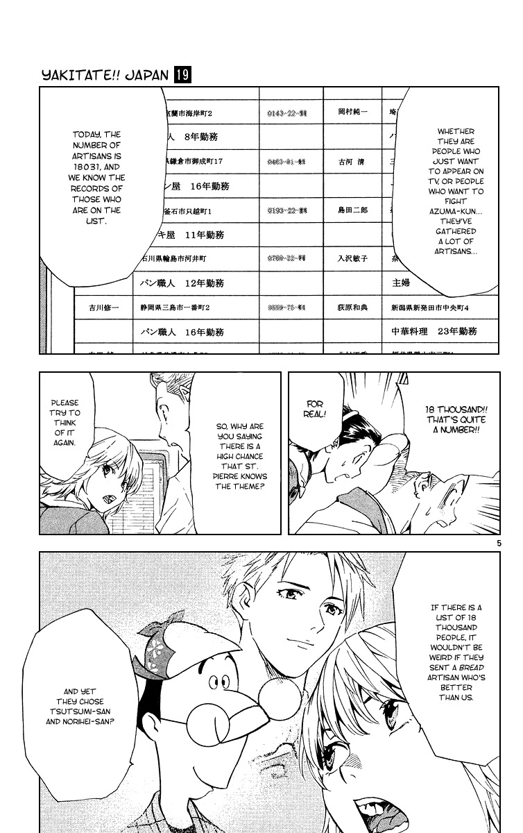 Yakitate!! Japan Chapter 164 page 5 - Chapter 164: The Back Side of the Panels