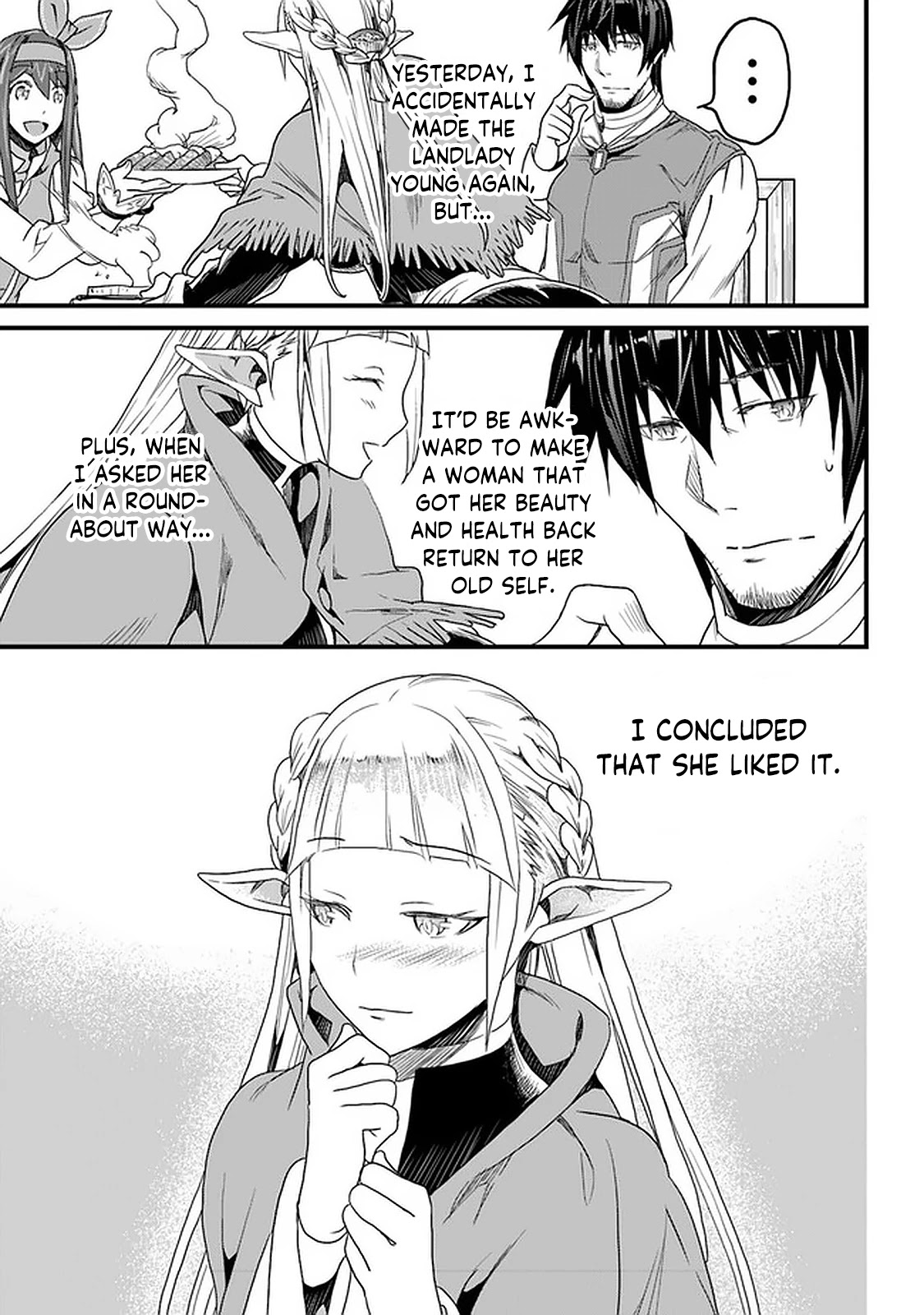 Yakudatazu Skill ni Jinsei o Sosogikomi 25-nen, Imasara Saikyou no Boukentan Midori Kashi no Akira Chapter 13 page 4 - Chapter 13: Feast