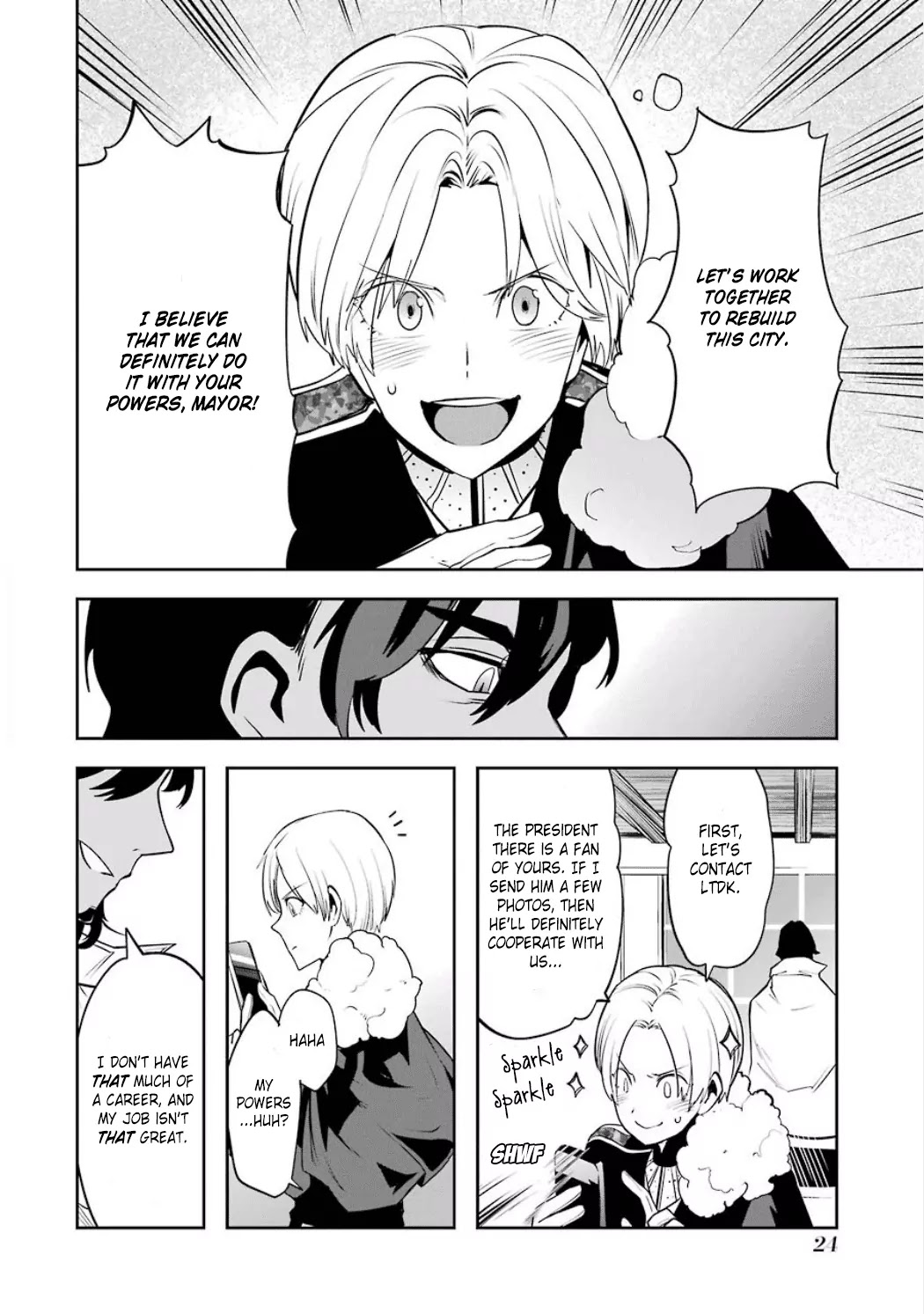 Yakushoku Distpiari - Gesellshaft Blue Chapter 24 page 28 - Chapter 24: Information, Steel Frames, Fastidiousness, and Decoration