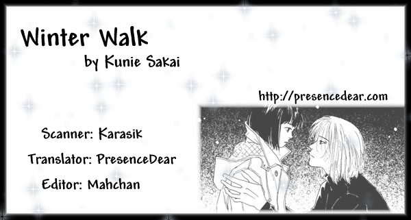 Yakusoku no Ie Chapter 3.0-2 page 1 - Vol.3 Chapter Oneshot v2 : Winter Walk