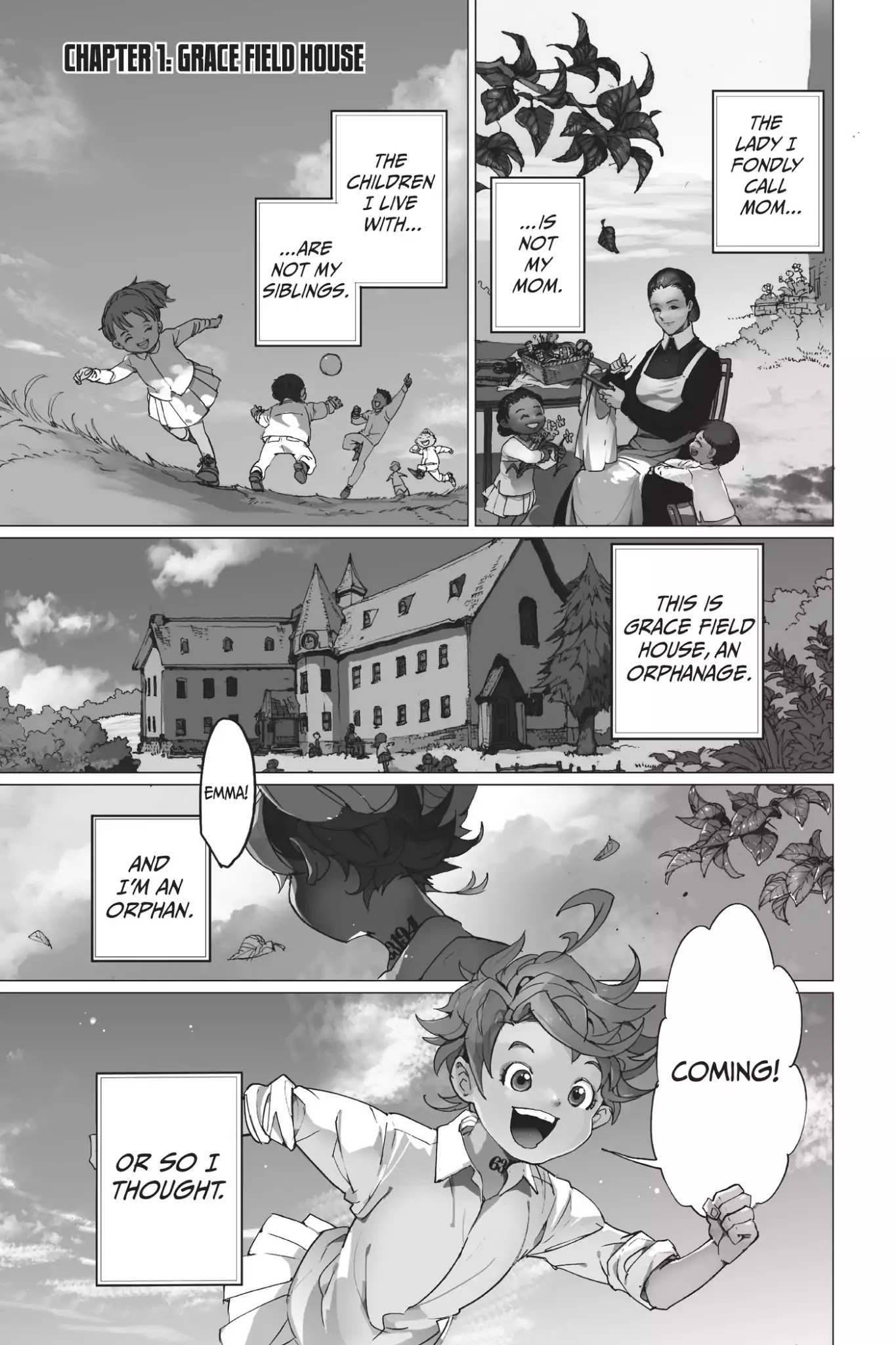 Yakusoku no Neverland Chapter 1 page 6 - Chapter 1: Grace Field House