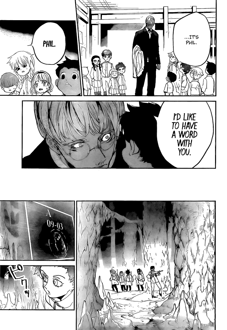 Yakusoku no Neverland Chapter 100 page 14 - Chapter 100: Arrival