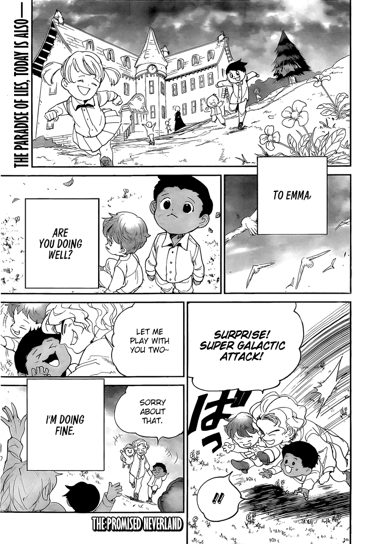 Yakusoku no Neverland Chapter 100 page 2 - Chapter 100: Arrival