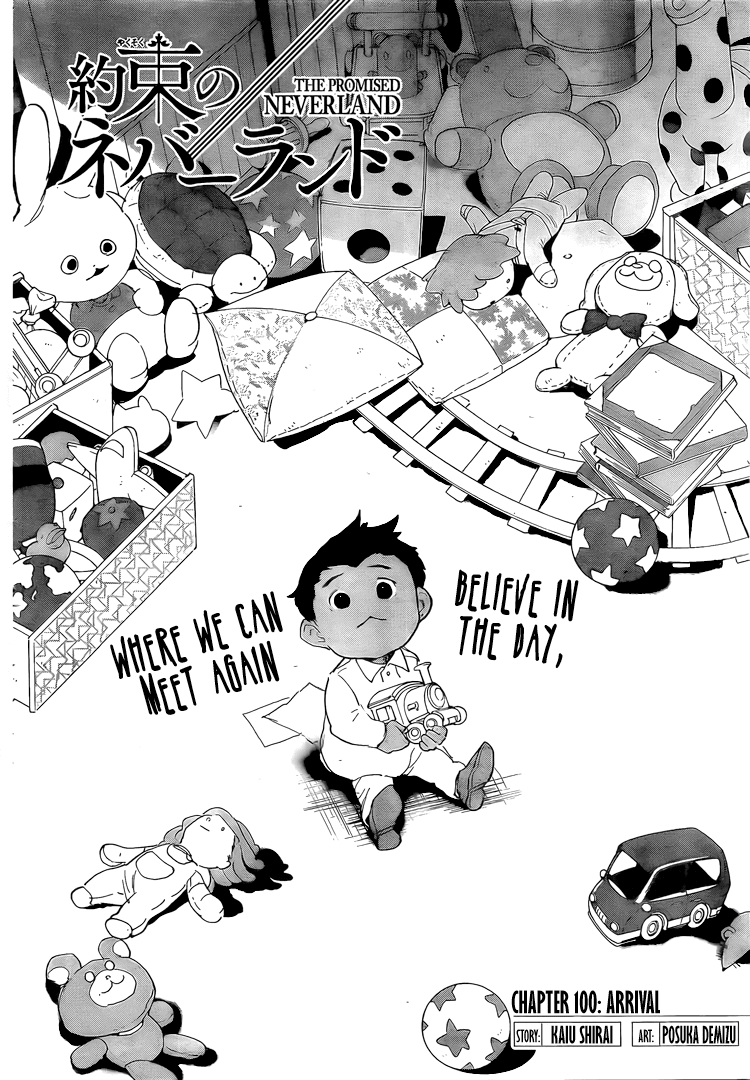 Yakusoku no Neverland Chapter 100 page 3 - Chapter 100: Arrival