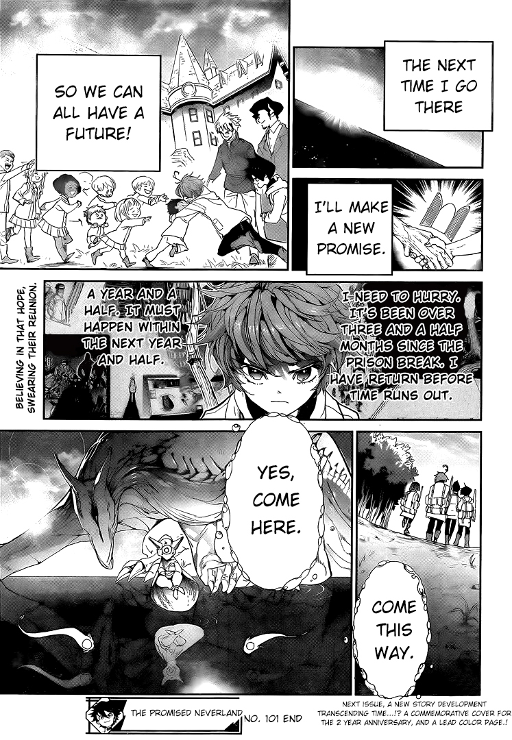 Yakusoku no Neverland Chapter 101 page 18 - Chapter 101: Come this way