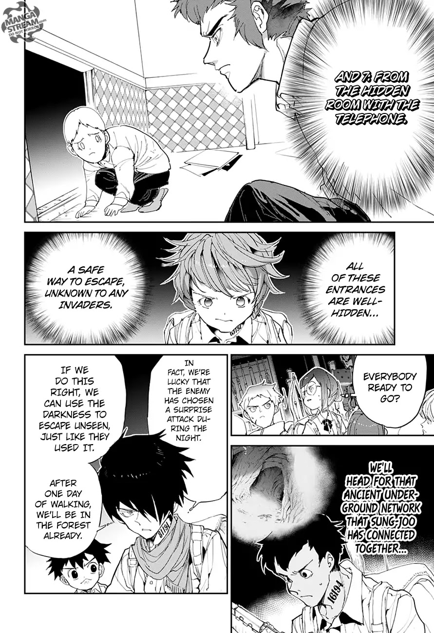 Yakusoku no Neverland Chapter 104 page 13 - Chapter 104: Throw It Away
