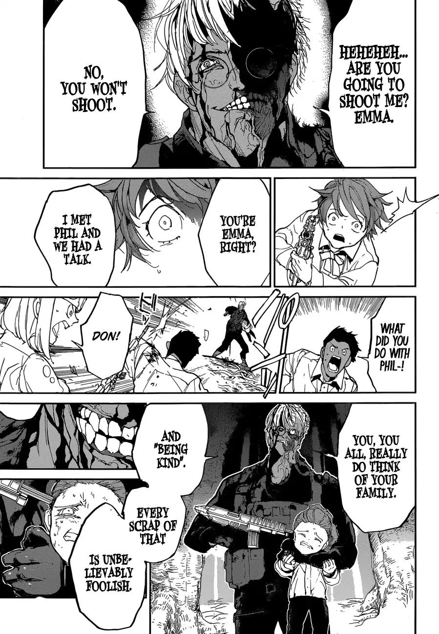 Yakusoku no Neverland Chapter 111 page 14 - Chapter 111: Unwelcomed Guest