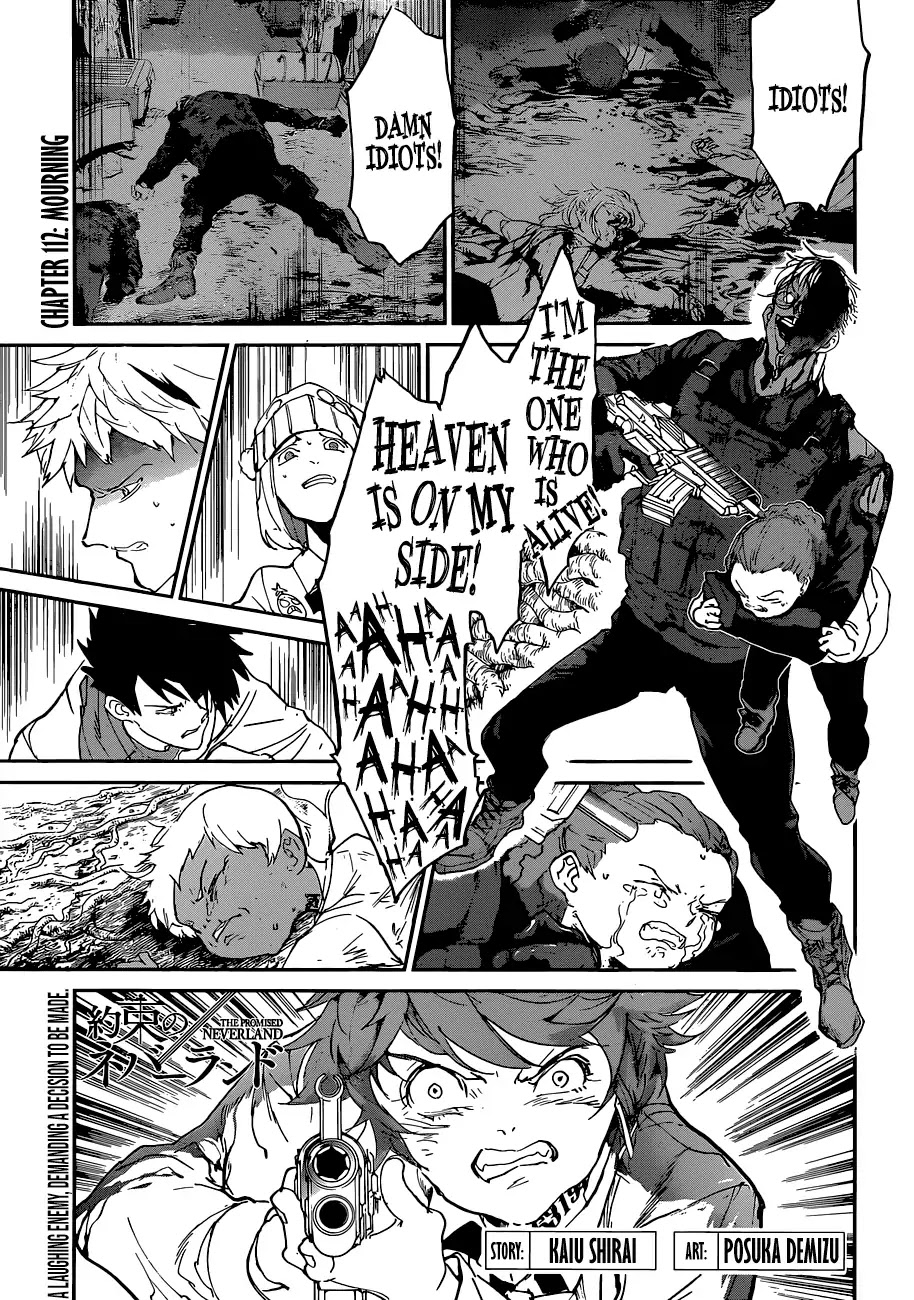 Yakusoku no Neverland Chapter 112 page 1 - Chapter 112: Mourning