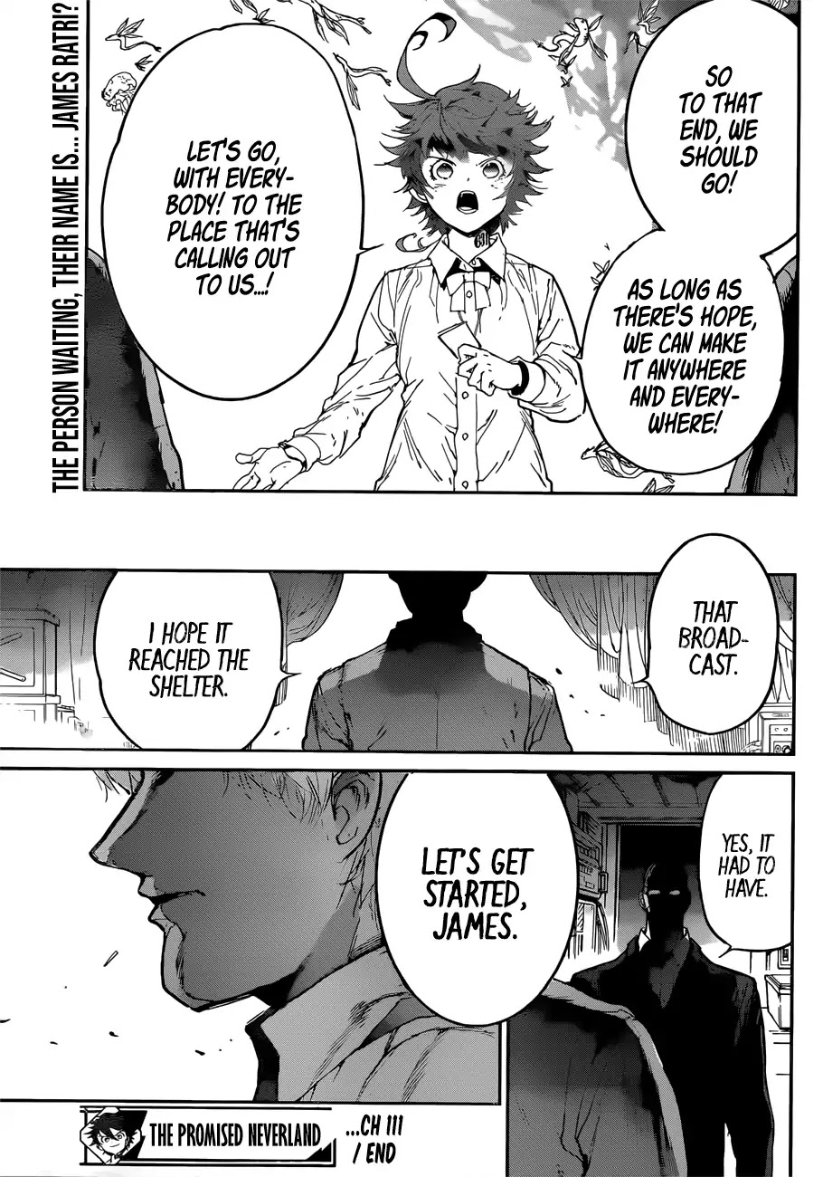 Yakusoku no Neverland Chapter 112 page 19 - Chapter 112: Mourning